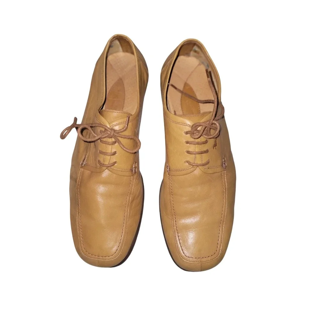 Comfort‎ Trotters Mens Leather Horse Embossed Oxford Dress Shoes 11.5/12 office